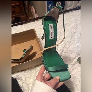 Steve Madden green heels.